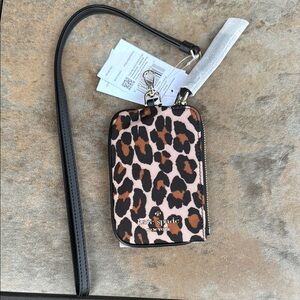 Kate Spade Animal Print lanyard